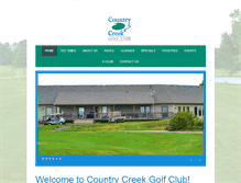 Tablet Screenshot of countrycreekgolf.com